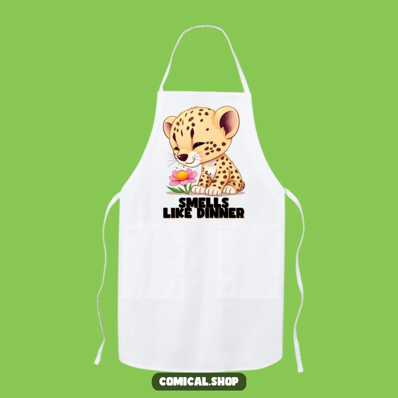 Funny Cheetah Cub Wonder Apron - Cook with Curiosity and a Smile