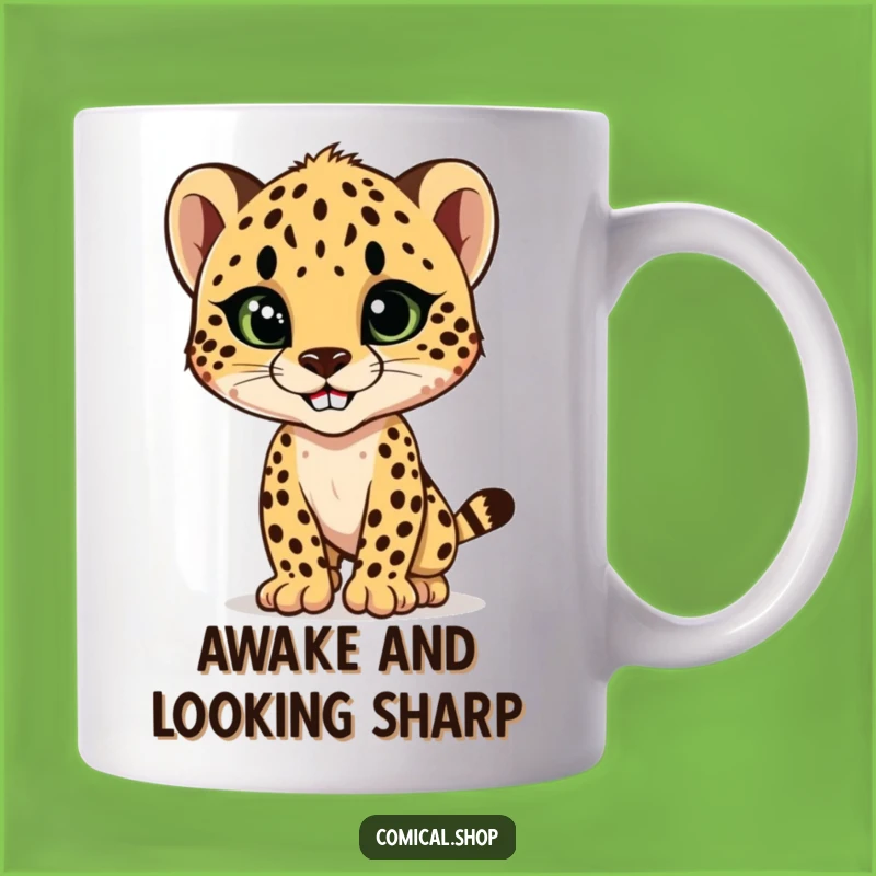 Funny Cheetah Cub Style Mug: Unleash Your Inner Fashionista with Humor