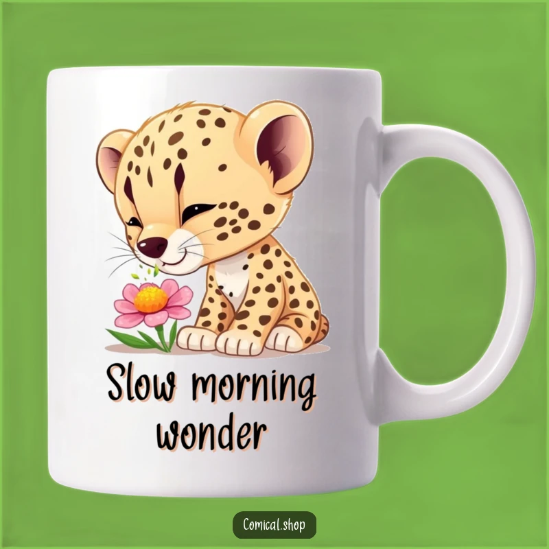Funny Cheetah Cub Wonder Mug - Explore Life's Little Joys with Humor