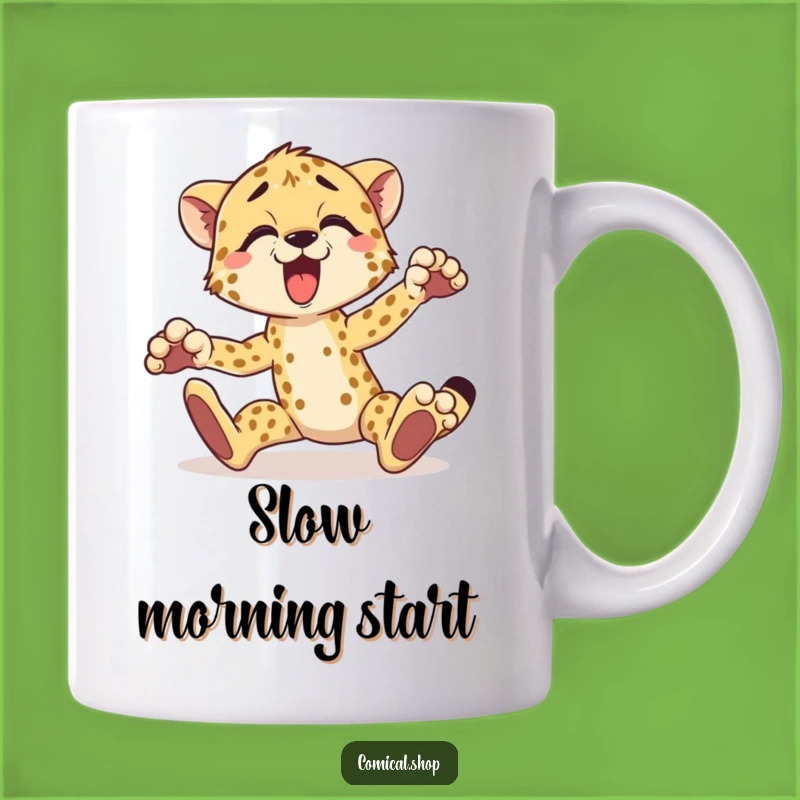 Funny Cheetah Mug: Tripping Animal Lover Gift for Clumsy Comedy Fans