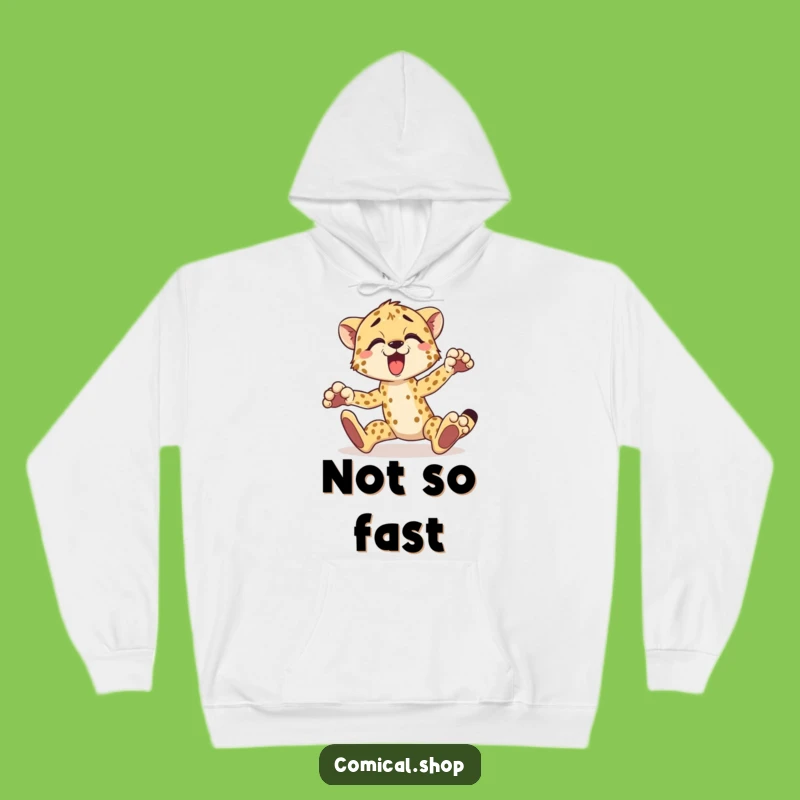 Funny Cheetah Hoodie: Cozy Tripping Animal Wear for Chilly Days