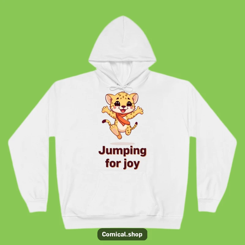 Funny Cheetah Cub Sash Hoodie: Cozy Dancer Wear, Ideal Funny Gift
