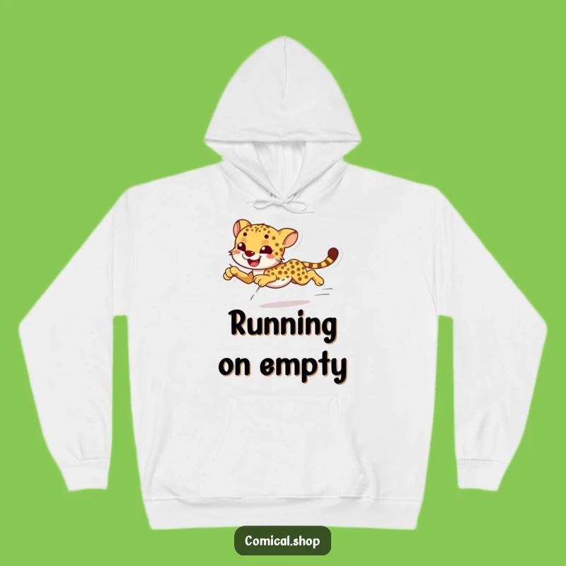 Funny Cheetah Sprint Hoodie: Cozy Up with this Graceful Animal Design