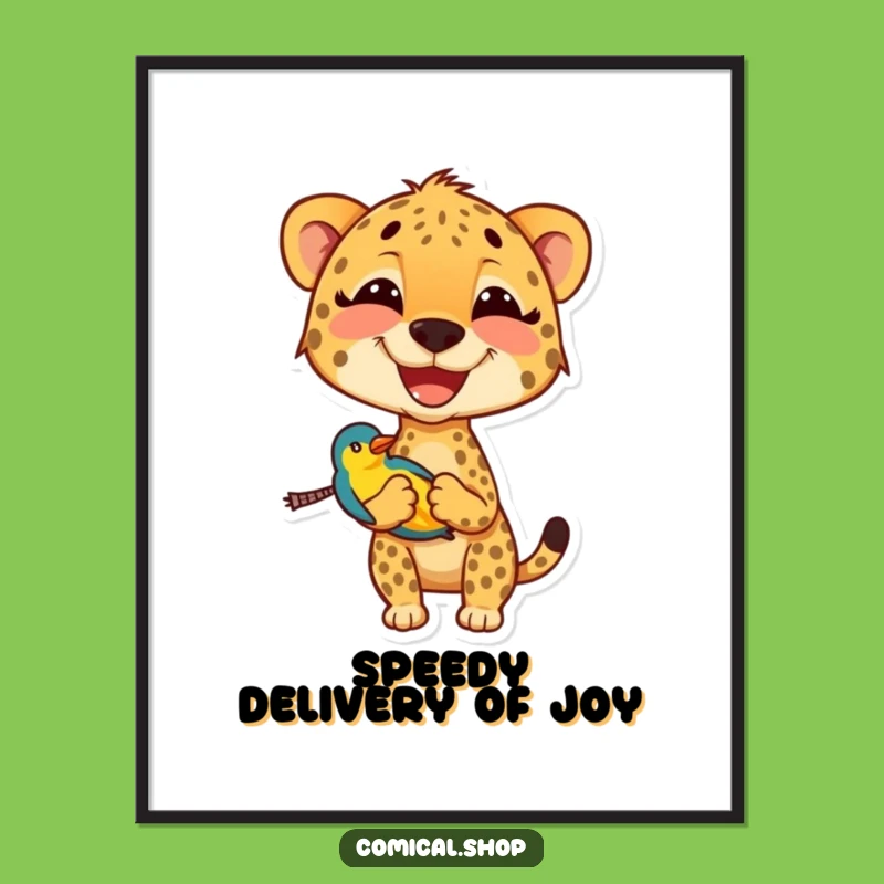 Funny Free Printable Cheetah Wall Art: Roaring Laugh Downloadable Decor