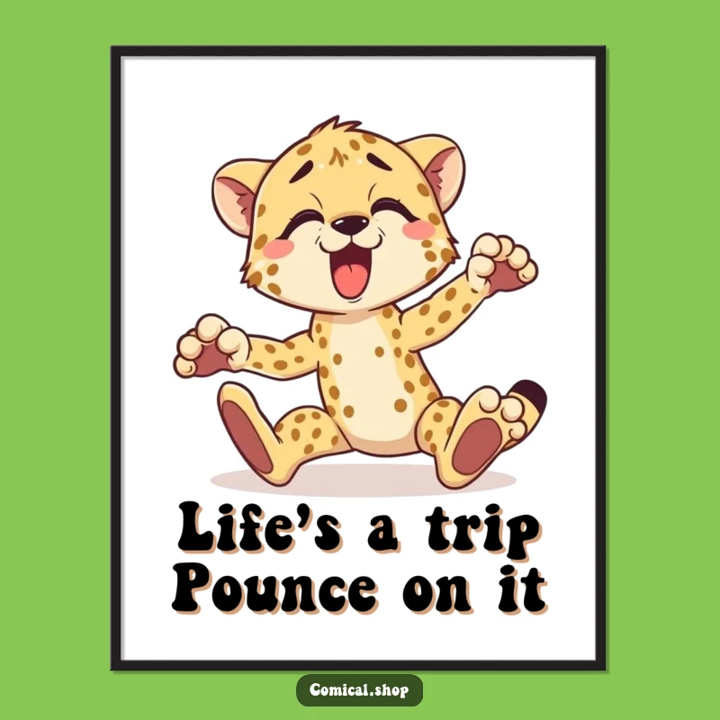 Funny Cheetah Art - Free Printable Download for Wild Decor!