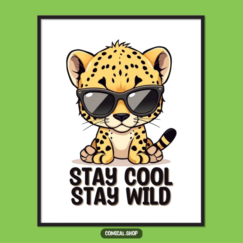 Cool Cheetah Cub Art - Free Printable Download for Stylish Decor!