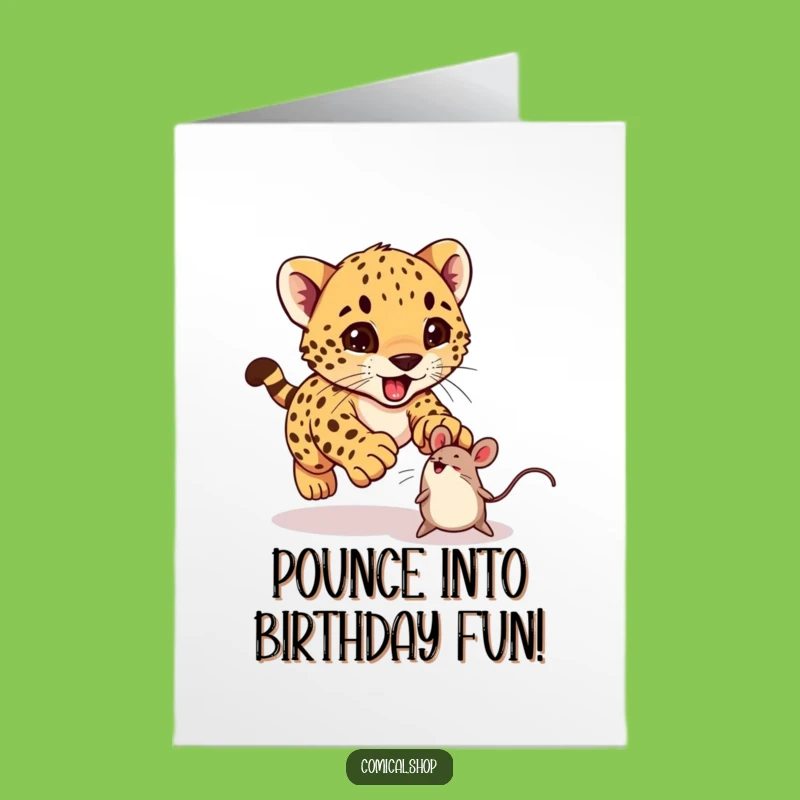 Playful Cub Birthday Card: Free Printable - Cute & Funny Downloadable Gift