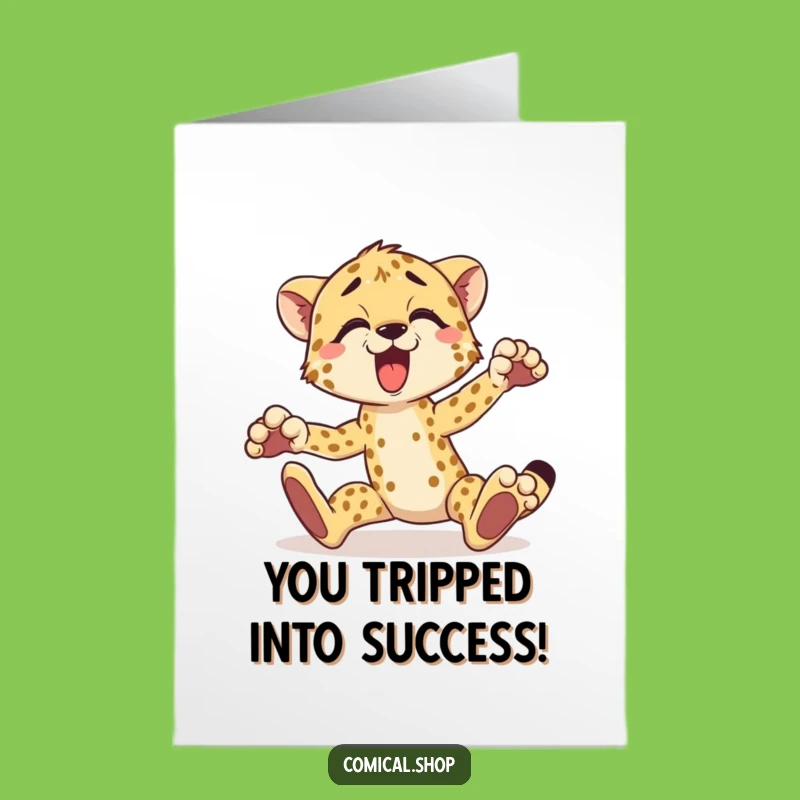 Cheetah Congrats Card - Free Printable for Mishap Victories!