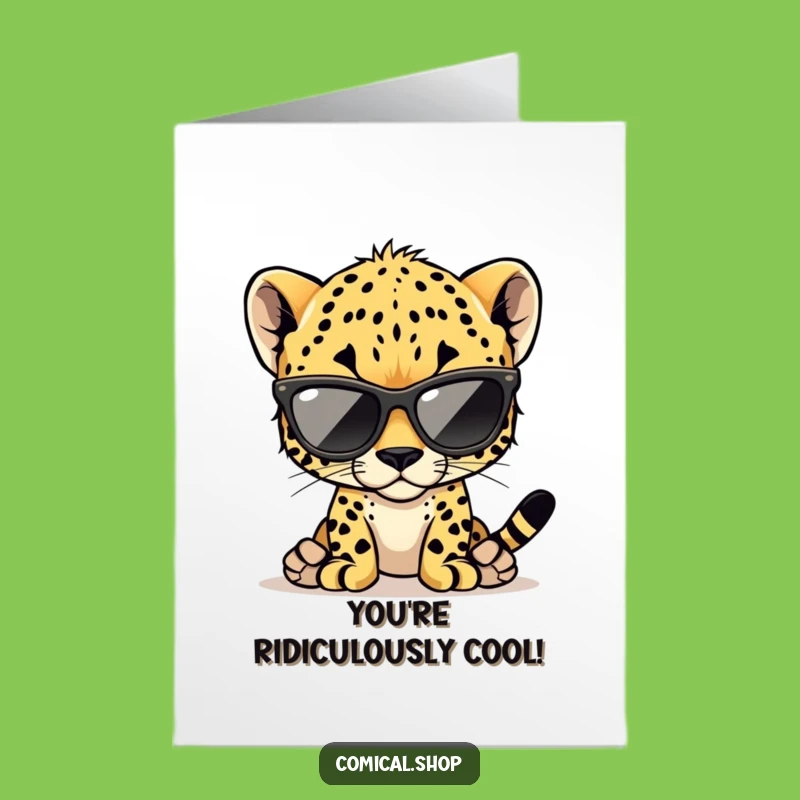 Cool Cheetah Cub Congrats Card - Free Printable for Smooth Wins!