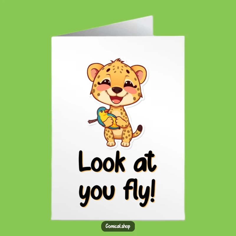 Free Printable Cheetah Card: Hilarious Congratulations Downloadable Gift