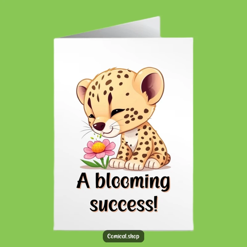 Free Printable Congrats Card: Curious Cub Funny Downloadable Gift for New Discoveries