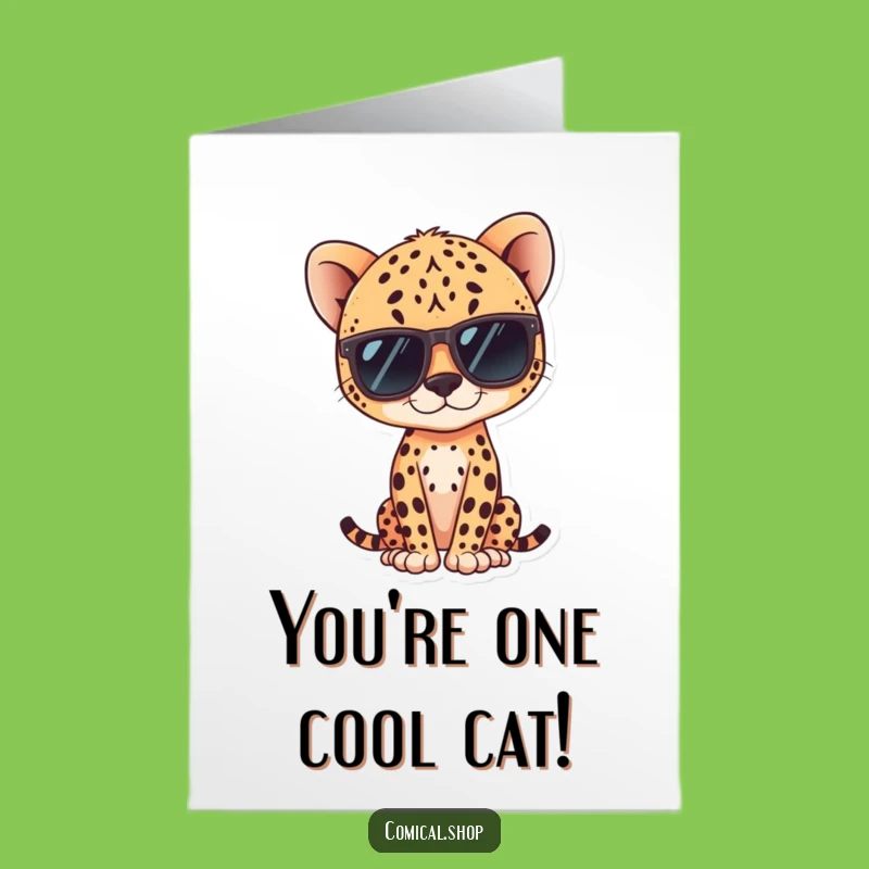 Free Printable Thank You Card: Cool Cheetah - A Hip & Funny Downloadable Gesture