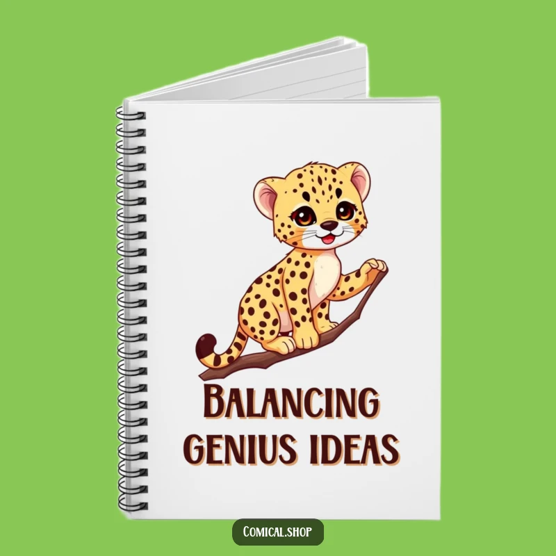 Funny Cheetah Cub Notebook: Graceful Journaling, Hilarious Woodland Surprise
