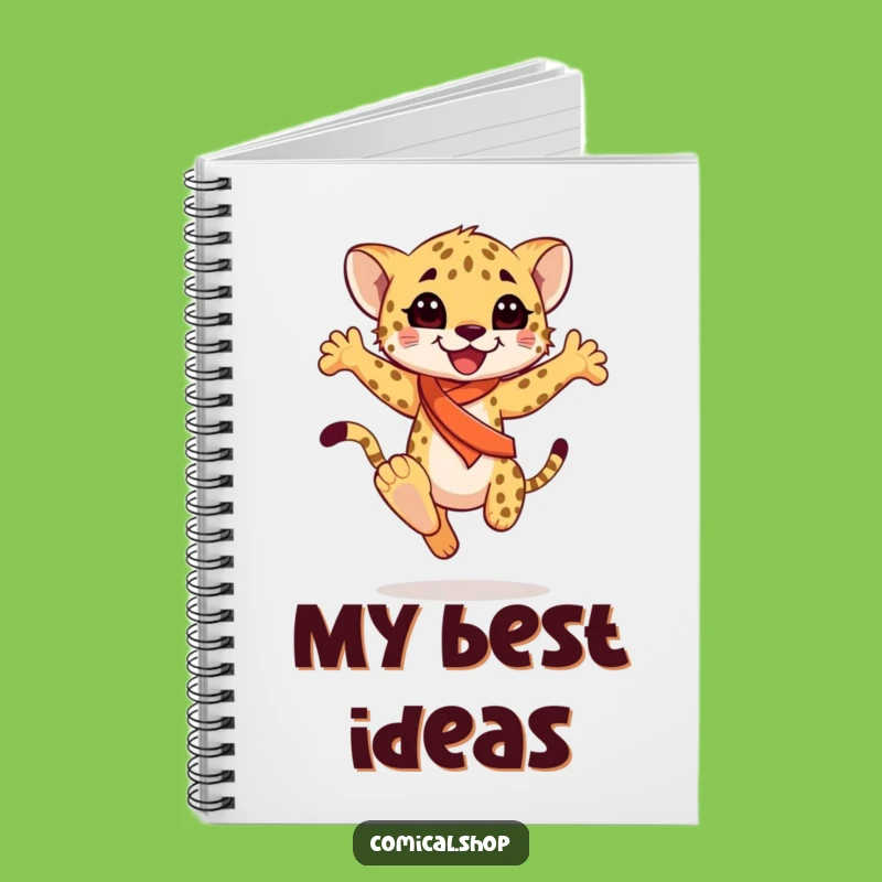 Funny Cheetah Cub Sash Notebook: Graceful Journal Design, Perfect Funny Gift