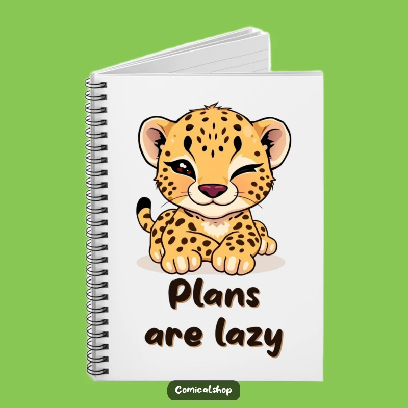 Funny Cheetah Cub Wink Notebook: Jot Down Cool Ideas