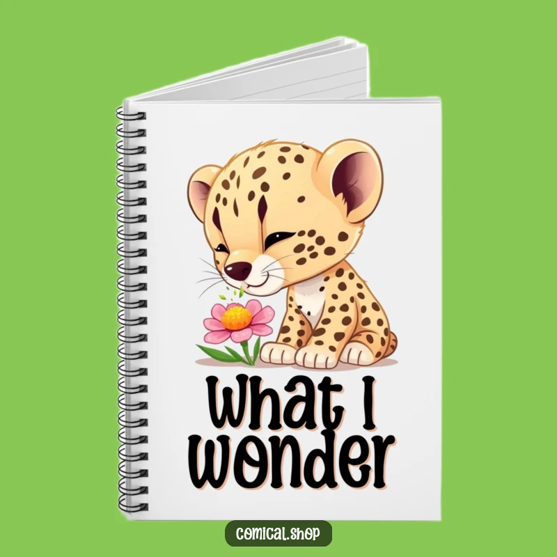 Funny Cheetah Cub Wonder Notebook - Jot Down Your Curious Thoughts