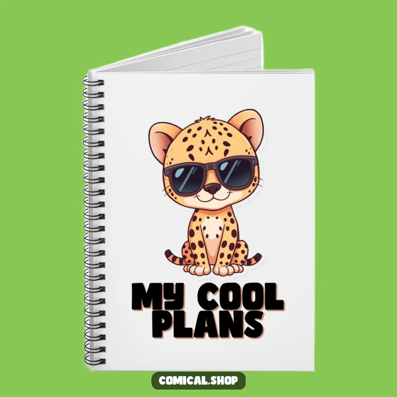 Funny Kawaii Cheetah Notebook: Jot Down Notes with Cool Flair