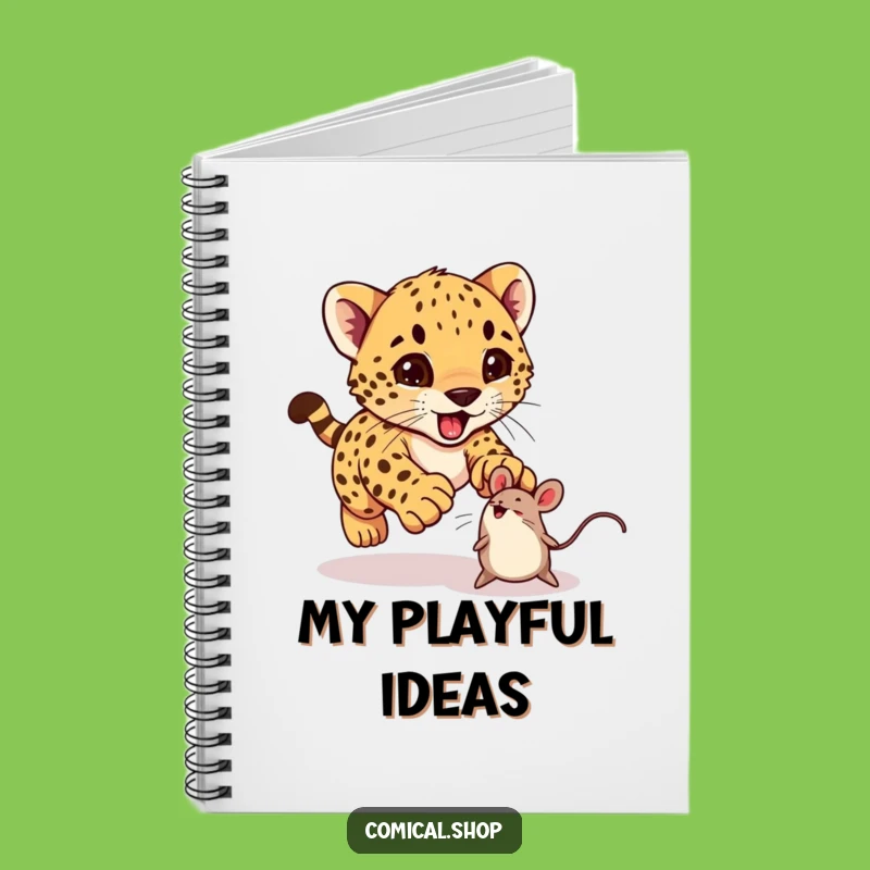 Funny Cheetah Cub Notebook: Jot Down Fun Ideas with Playful Flair