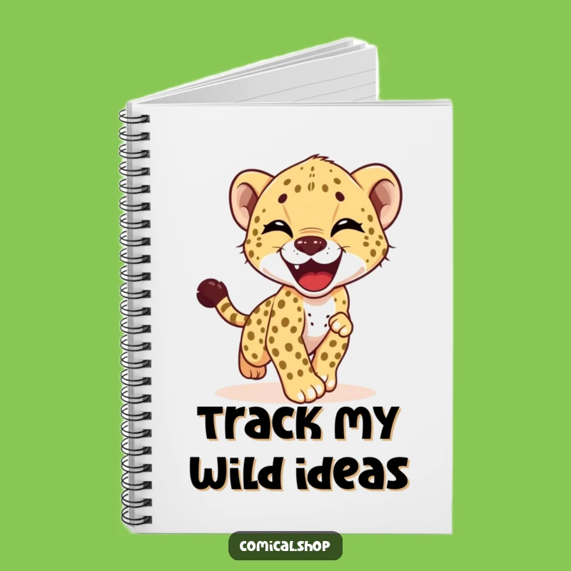 Funny Cheetah Cub Notebook - Jot Down Your Giggles & Ideas