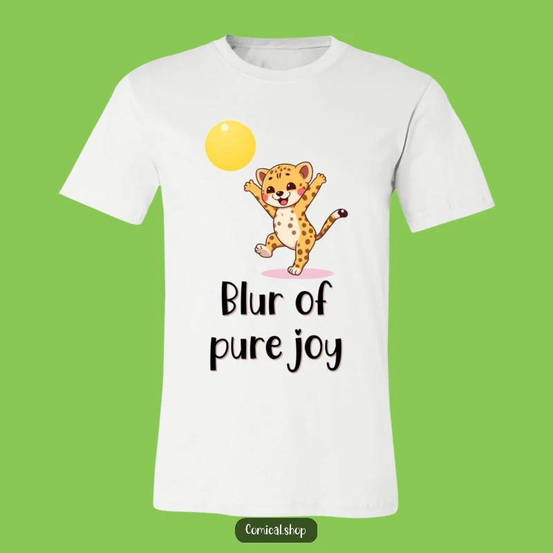 Funny Cheetah Cub T-Shirt: Wear the Joy of a Cartwheeling Cub
