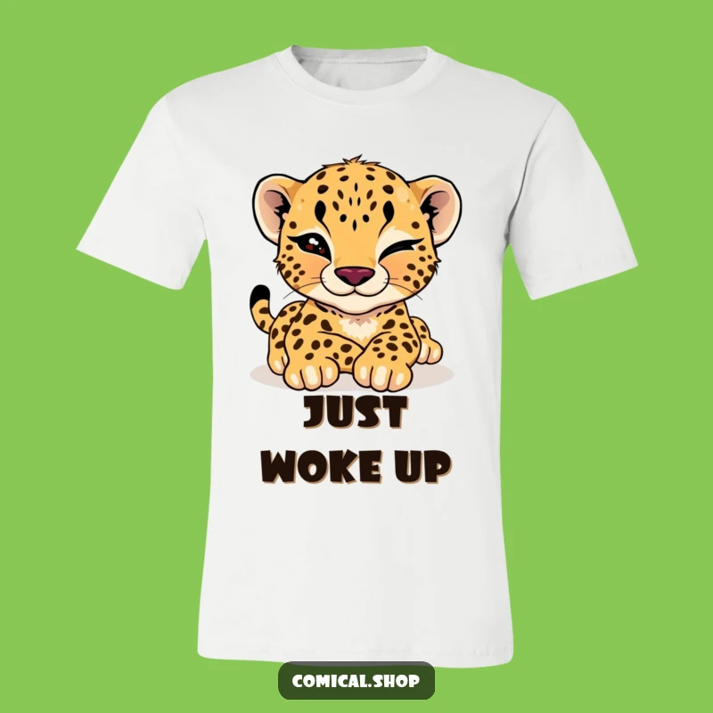 Funny Cheetah Cub Wink T-Shirt: Effortlessly Cool Style