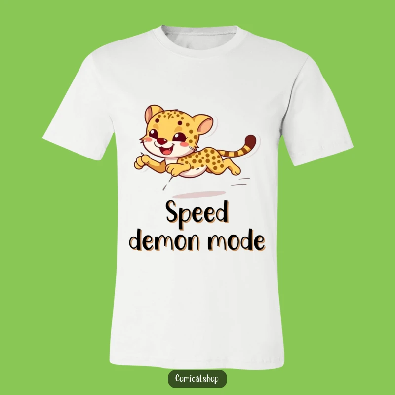 Funny Cheetah Sprint T-Shirt: Show Your Speed with Hilarious Style