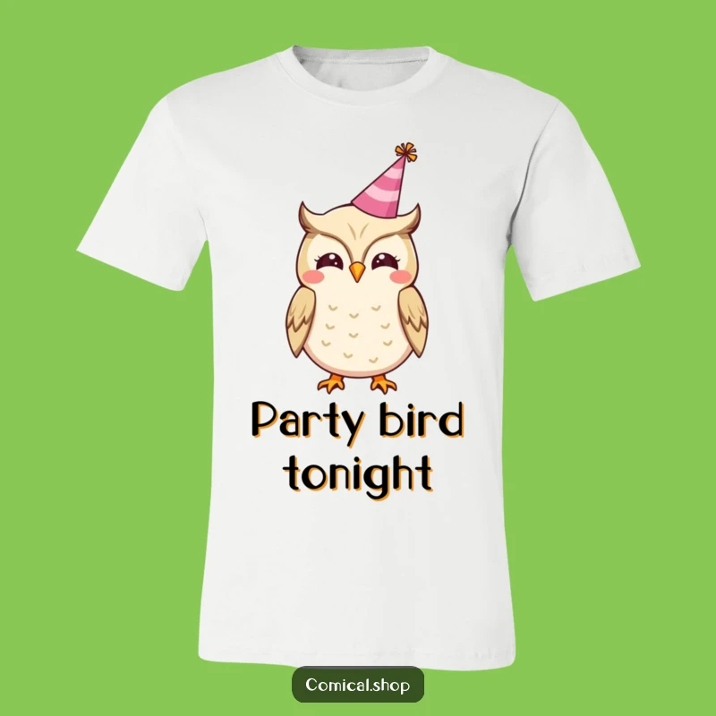Funny Owl Party T-Shirt - Cheerful Hooting Tee, Ideal Festive Funny Gift