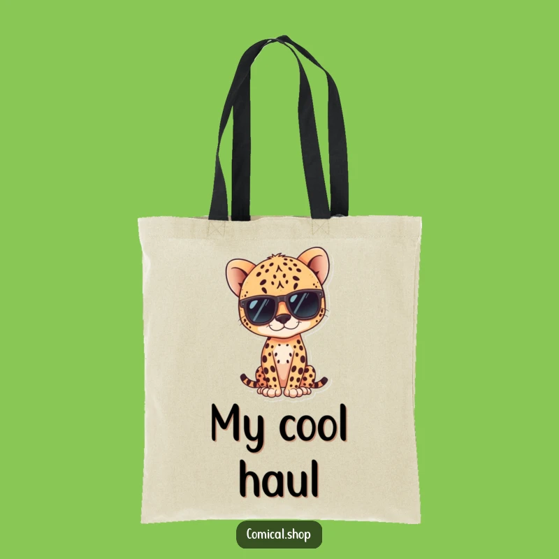 Funny Kawaii Cheetah Tote Bag: Carry Your Essentials with Cool Style